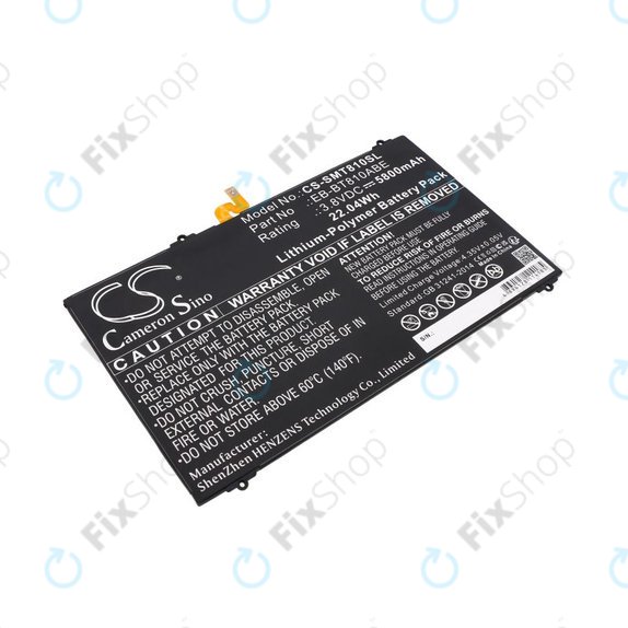 Baterie pro Samsung Galaxy Tab S2, 5800mAh, Li-Pol, 3.8V, EB-BT810ABE, HQ