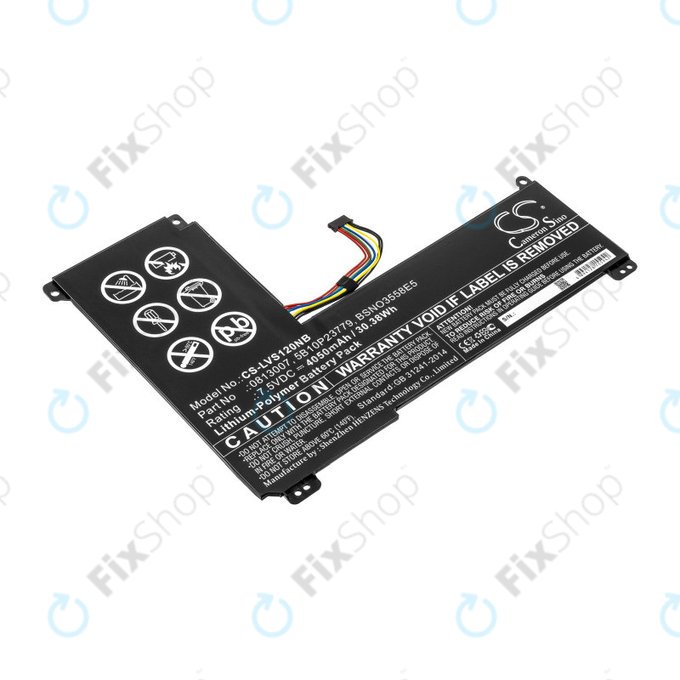 Baterie pro Lenovo IdeaPad 120S, 4050mAh, Li-Pol, 7.5V, 0813007, HQ
