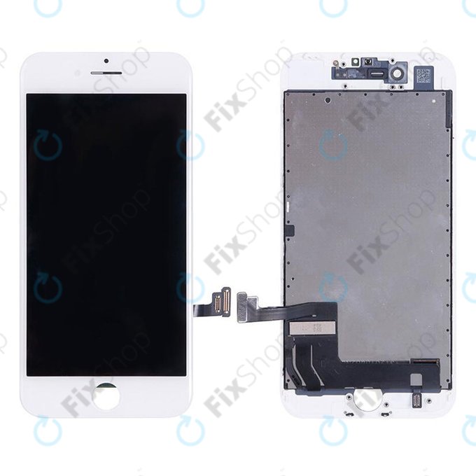 Displej pro iPhone 7, White, Dotykové sklo s rámem, Refurbished