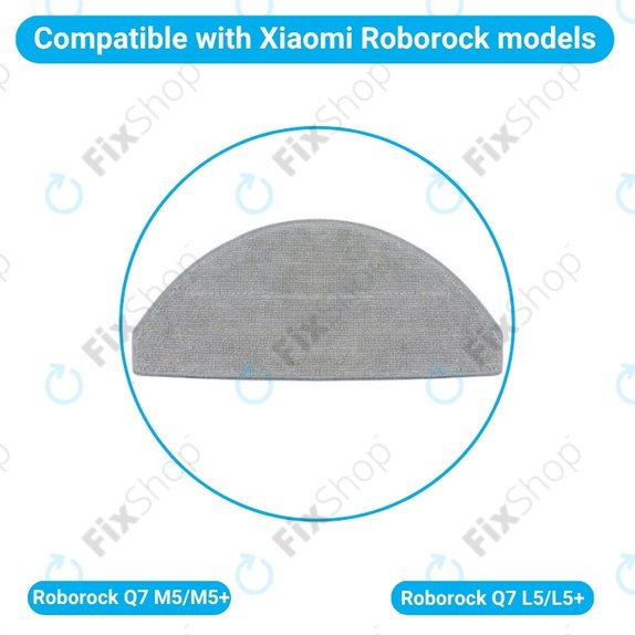 Mopovací útěrka, 2 ks pro Xiaomi Roborock Q7 M5, Q7 M5+, Q7 L5, Q7 L5+