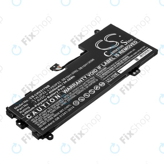 Baterie pro Lenovo E31-80, Ideapad 510s-13, 4550mAh, Li-Pol, 7.6V, 5B10H13092, HQ