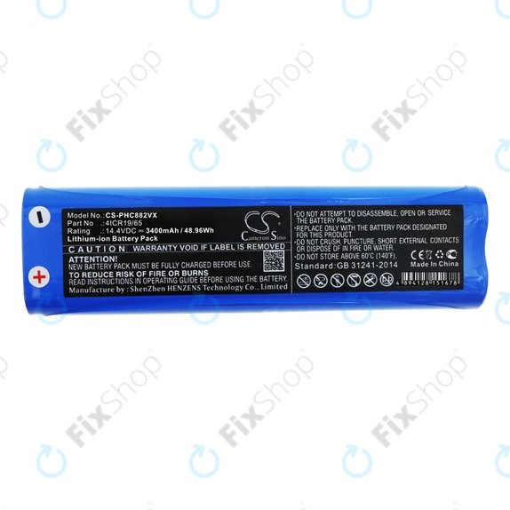 Philips SmartPro Active - Baterie 4ICR19/65 Li-Ion 14.4V 3400mAh HQ
