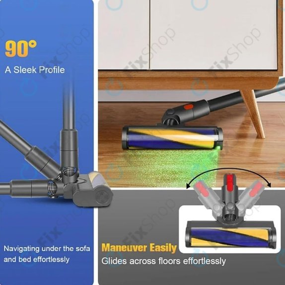 Dyson V12 - Podlahová Hubice se Zeleným LED Světlem