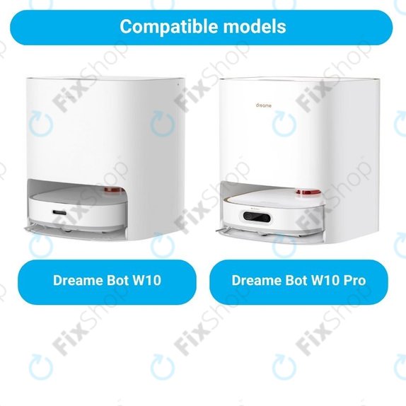 Sada náhradních dílů pro Xiaomi Dreame Bot W10, W10 Pro (2x Hlavní kartáče, 4x Filtry, 4x Boční kartáče)