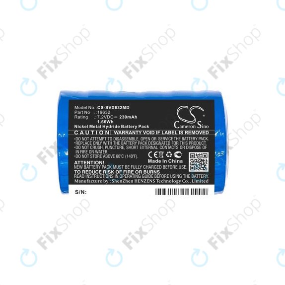 Baterie pro Servox Digital XI Speech, Servox Speech, 230mAh, Ni-MH, 7.2V, 19632, HQ