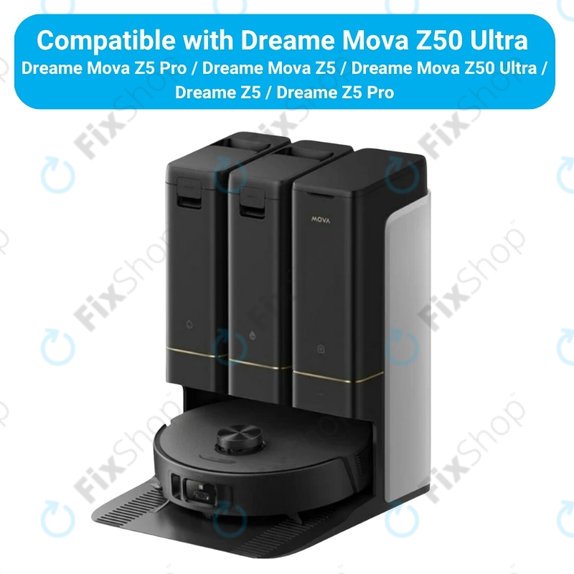 Sada náhradních dílů pro Dreame Mova Z50 Ultra, Z5, Z5 Pro (2x Hlavní kartáč, 4x Filtr, 4x Boční kartáč)