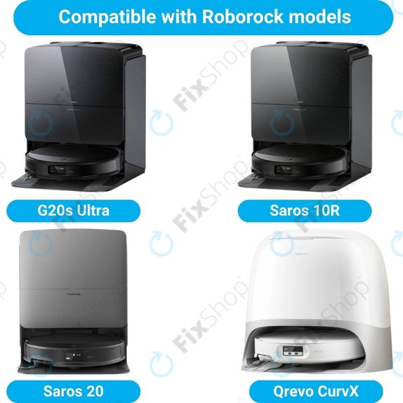 Sada náhradních dílů pro Roborock G20s Ultra, Saros 10R, 20 (2x Hlavní kartáč, 4x Filtr, 4x Boční kartáč)
