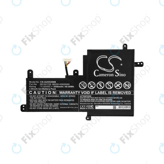 Baterie pro Asus VivoBook S15, X530, 3550mAh, Li-Ion, 11.52V, B31N1729, HQ
