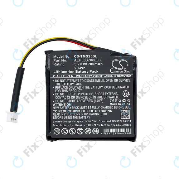Baterie pro TomTom Star 20, 700mAh, Li-Ion, 3.7V, ALHL03708003, HQ