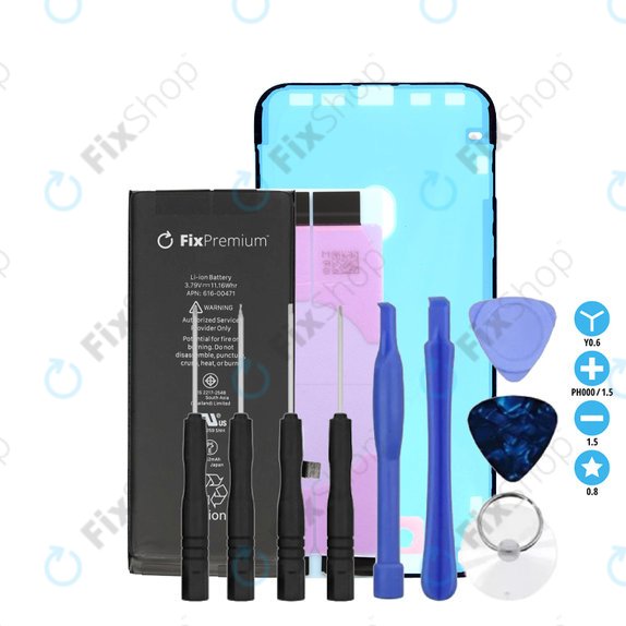 Baterie pro iPhone XR, 2942mAh, Lepka (Adhesive), Nářadí, FixPremium