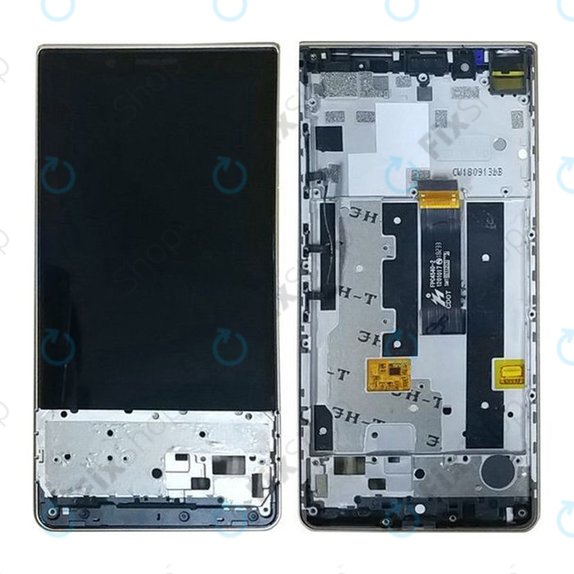 Blackberry Key2 LE - LCD Displej + Dotykové Sklo + Rám (Black) TFT