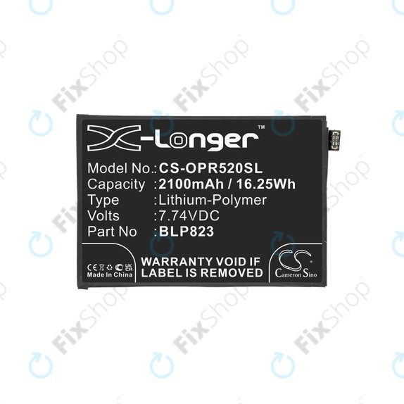 Baterie pro Oppo Reno 5 Pro, 2100mAh, Li-Pol, 7.74 V, BLP823, HQ