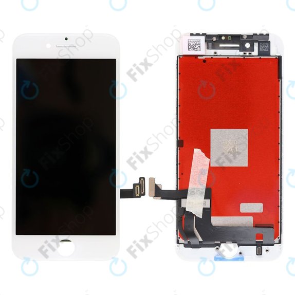 Displej pro iPhone 8, SE (2020), SE (2022), White, Dotykové sklo s rámem, Refurbished