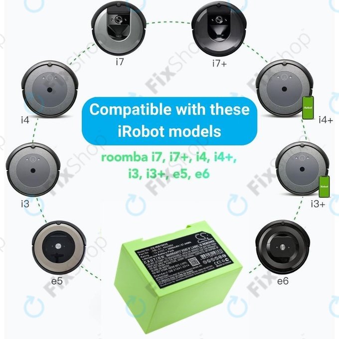 iRobot Roomba e-series, i-series - Baterie ABL-D1, 4624864, ABL-D2 Li-Ion 14.4V 2600mAh HQ