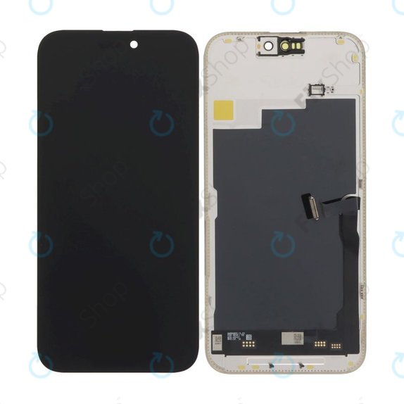 Displej Soft OLED 120Hz pro iPhone 15 Pro Max, Dotykové sklo s rámem, FixPremium