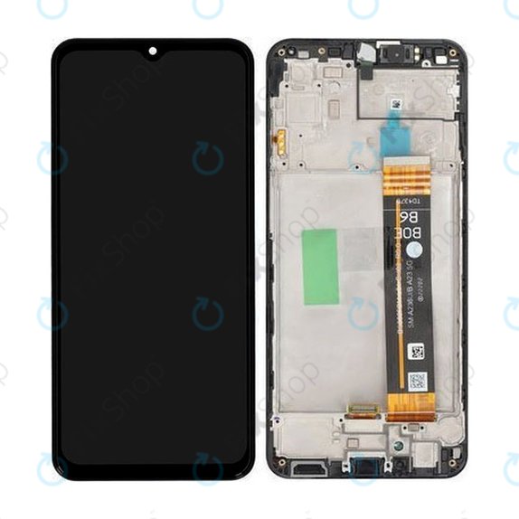 Samsung Galaxy A23 5G A236B - LCD Displej + Dotykové Sklo + Rám (Black) - GH82-29734A, GH82-29735A Genuine Service Pack