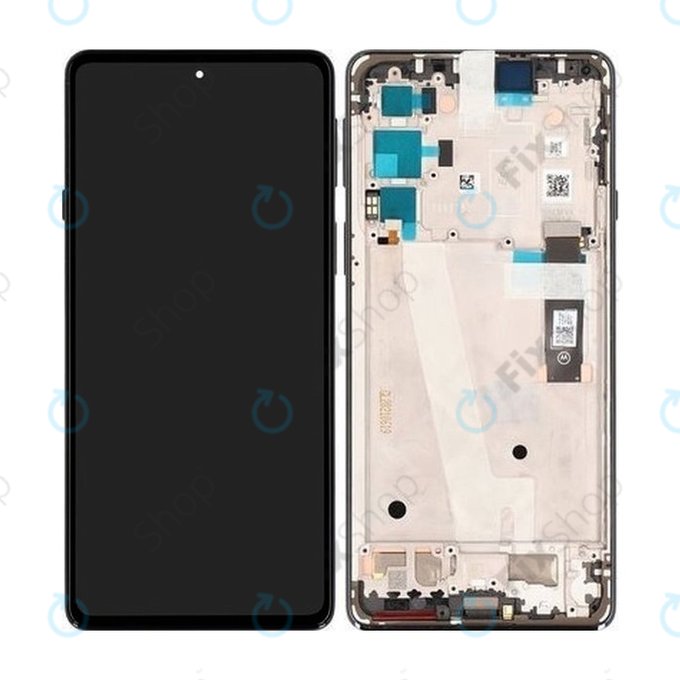 Motorola Edge 20 XT2143 - LCD Displej + Dotykové Sklo + Rám (Frostred Grey) - 5D68C19192 Genuine Service Pack