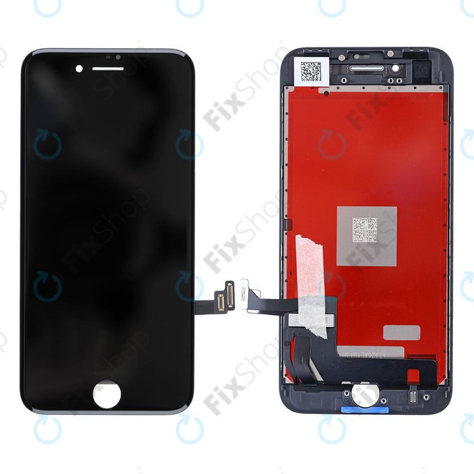 Displej pro iPhone 8, SE (2020), SE (2022), Black, Dotykové sklo s rámem