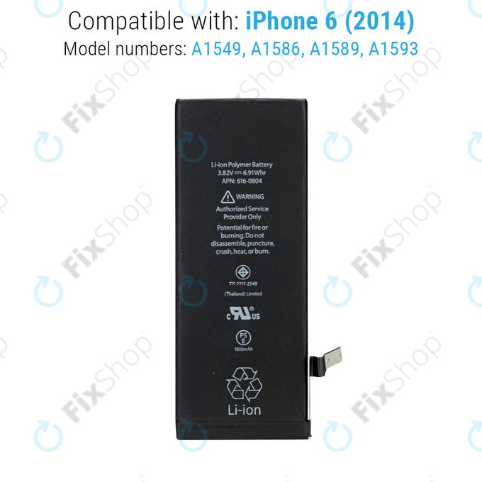 Baterie pro iPhone 6, 1810mAh