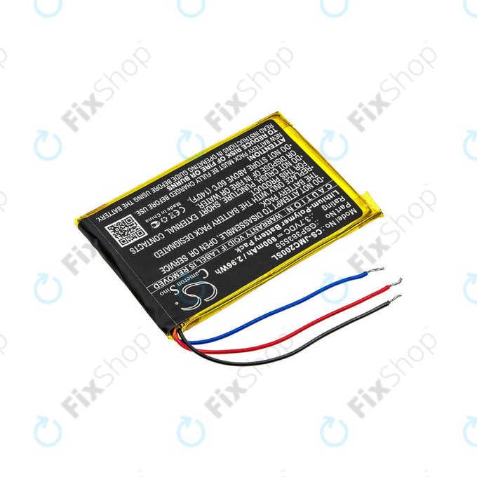 Baterie pro JBL Clip 2, 800mAh, Li-Pol, 3.7V, GSP383555, HQ
