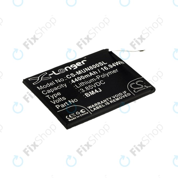 Baterie pro Xiaomi Redmi Note 8 Pro, 4400mAh, Li-Pol, 3.85 V, BM4J, HQ