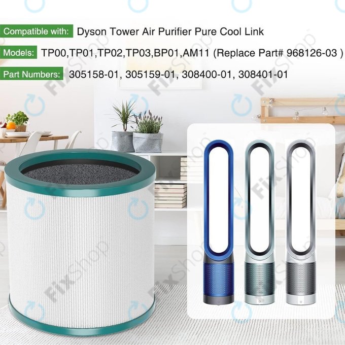 Dyson Purifier Cool-series, Pure Cool-series - HEPA filtr (Aktivní uhlí)
