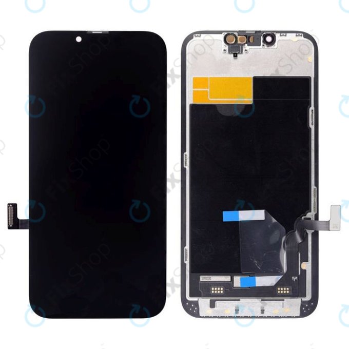 Displej Hard OLED pro iPhone 13, Dotykové sklo s rámem, FixPremium