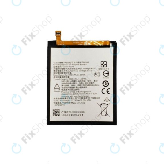 Nokia 6.1 - Baterie HE345 3060mAh