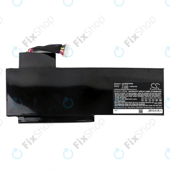 Baterie pro MSI GS70, GS72, WS72, 5400mAh, Li-Pol, 11.4V, BTY-L76, HQ