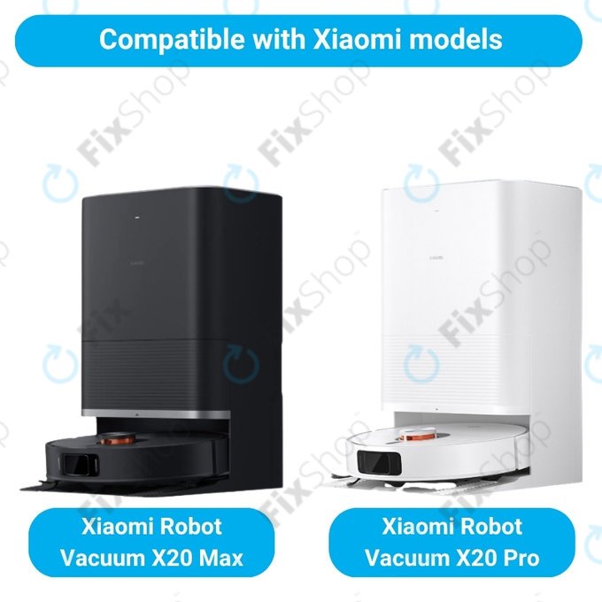 Sada náhradních dílů pro Xiaomi Robot Vacuum X20 Max, X20 Pro (1x Hlavní kartáč, 2x Filtr, 2x Boční kartáč)