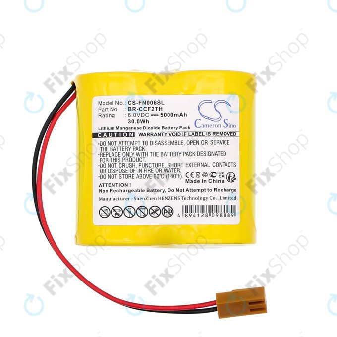 Baterie pro Cutler Hammer A06 Control, 5000mAh, Li-MnO2, 6V, A06B-0073-K001, HQ