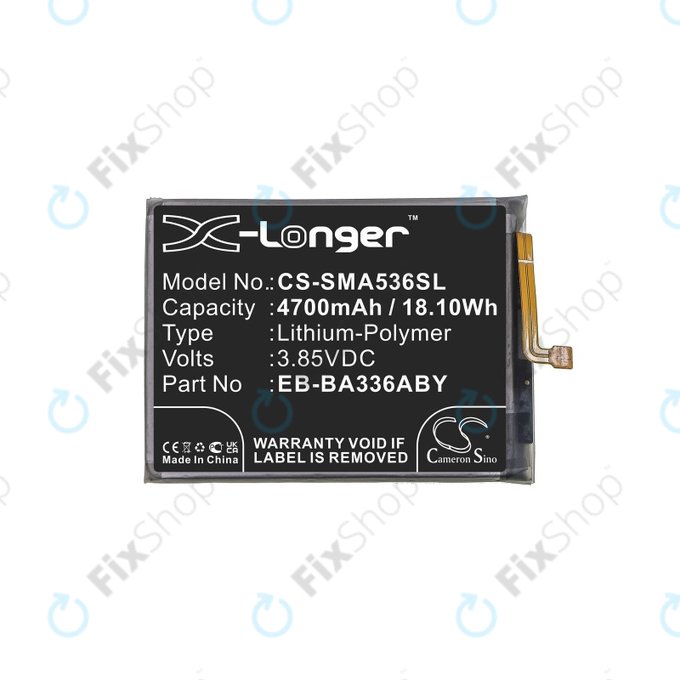 Baterie pro Samsung A33 A336B, A53 A536B, 4700mAh, Li-Pol, 3.85 V, EB-BA336ABY, HQ