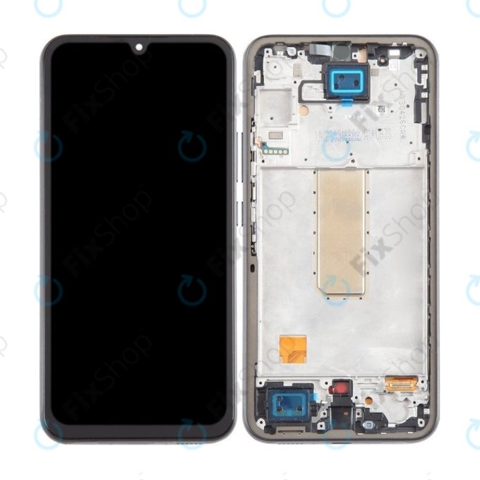 Samsung Galaxy A34 5G A346B - LCD Displej + Dotykové Sklo + Rám (Graphite) TFT