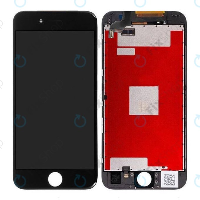 Displej pro iPhone 6S, Black, Dotykové sklo s rámem