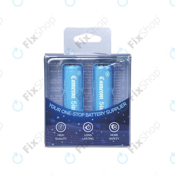Nabíjecí baterie, 2ks, 650mAh, Li-ion, 3.7V, 14430, HQ