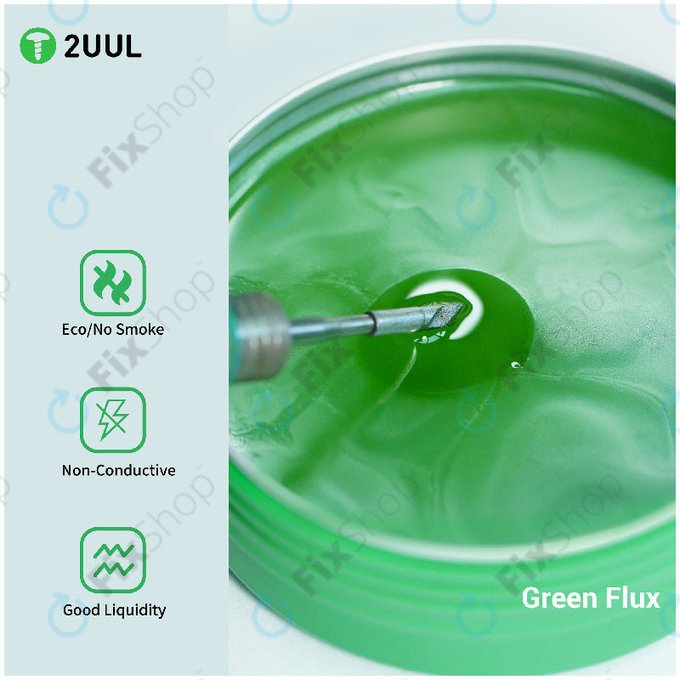 Pájecí tavidlo (Flux), zelené, 2UUL SC18
