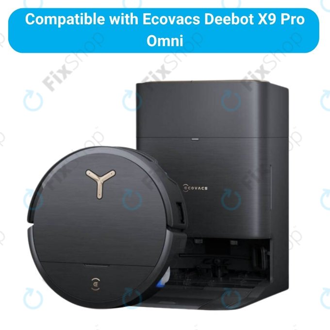 Sada náhradních dílů pro Ecovacs Deebot X9 Pro Omni (2x Hlavní kartáč, 4x Filtr, 4x Boční kartáč)