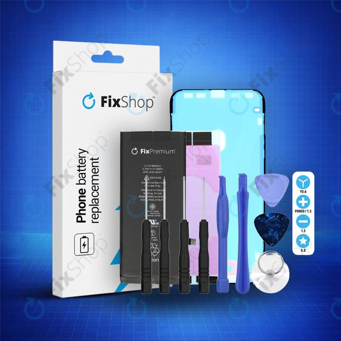 Baterie pro iPhone XR, 2942mAh, Lepka (Adhesive), Nářadí, FixPremium