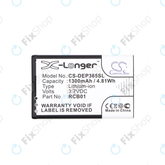 Baterie pro Doro Primo 365, 1300mAh, Li-Ion, 3.7V, RCB01, HQ