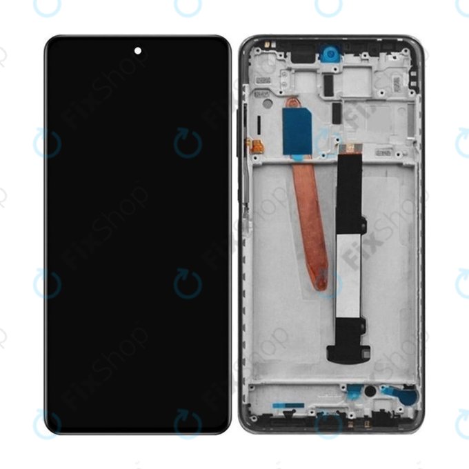Xiaomi Poco X3 NFC - LCD Displej + Dotykové Sklo + Rám (Shadow Grey) TFT