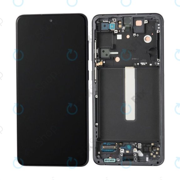 Samsung Galaxy S21 FE G990B - LCD Displej + Dotykové Sklo + Rám (Black) OLED