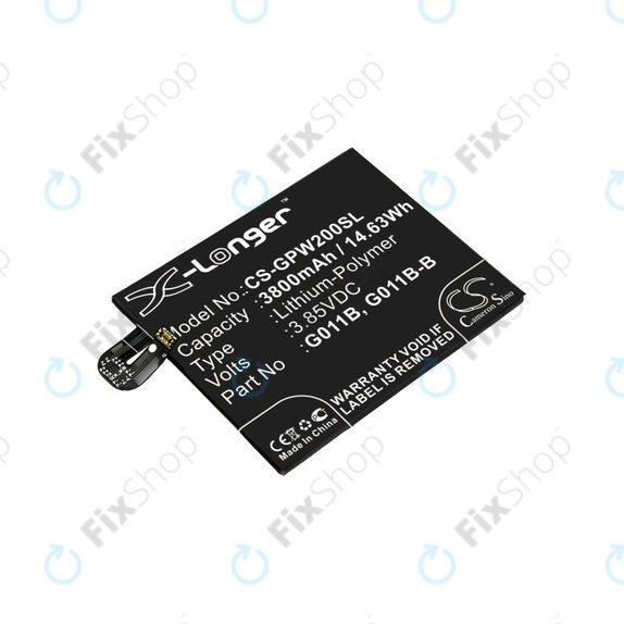 Baterie pro Google Pixel 2 XL G011C, 3800mAh, Li-Pol, 3.85 V, G011B, HQ