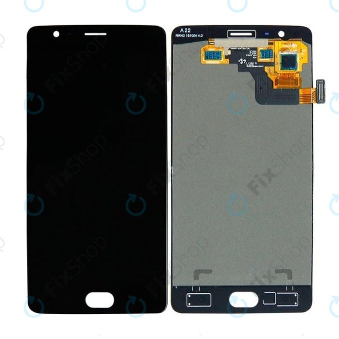 OnePlus 3, 3T - LCD Displej + Dotykové Sklo (Black) TFT