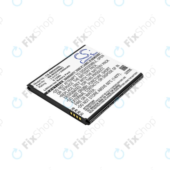 Baterie pro Samsung Galaxy J3, 2400mAh, Li-Ion, 3.8V, EB-BG530BBC, HQ