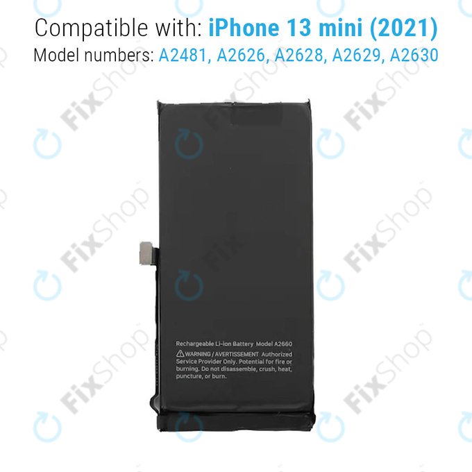 Baterie pro iPhone 13 Mini, 2406mAh
