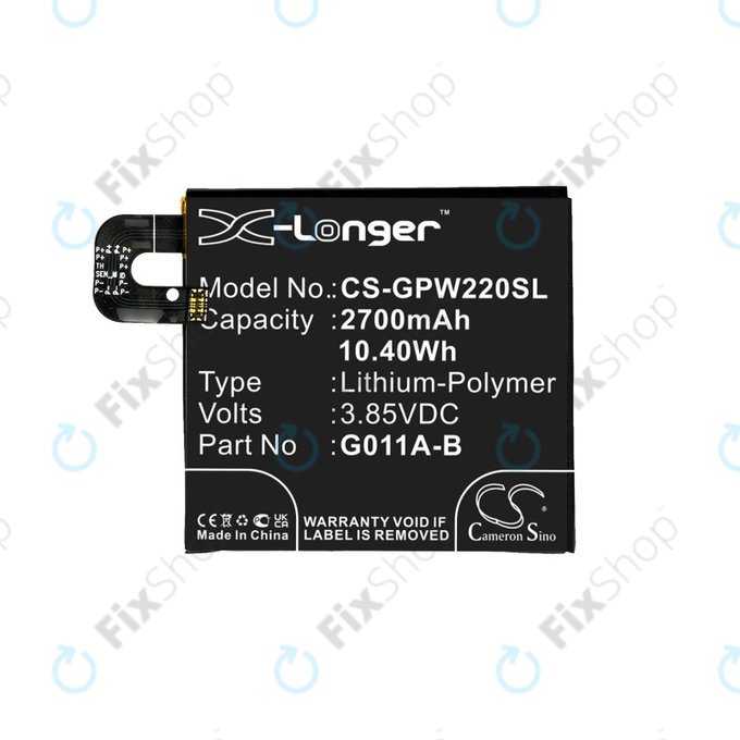 Baterie pro Google Pixel 2 G011A, 2700mAh, Li-Pol, 3.85 V, G011A-B, HQ