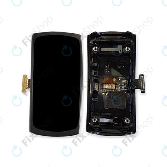 Samsung Gear Fit 2 SM-R360 - LCD Displej + Dotykové Sklo + Rám (Gray) - GH97-19001A, GH97-19201A Genuine Service Pack