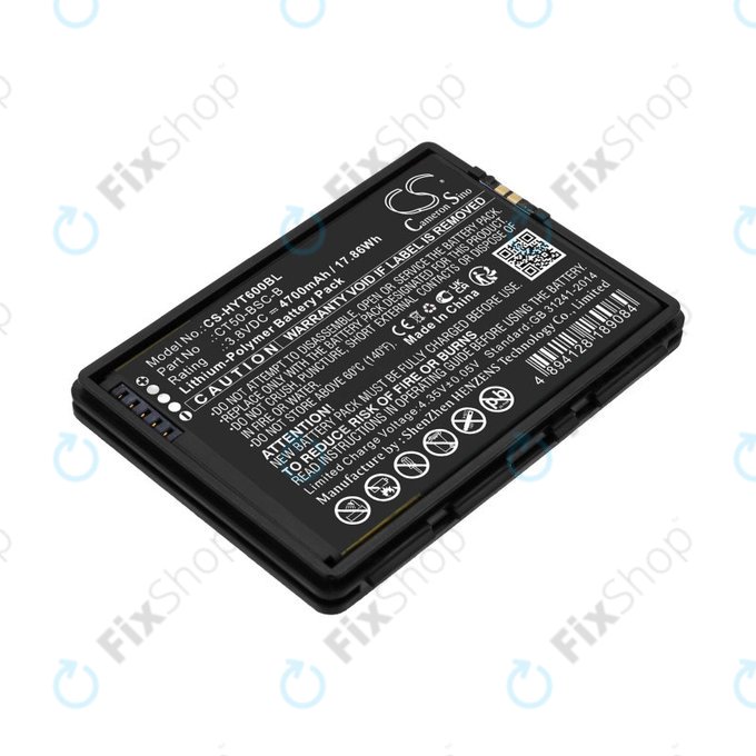 Baterie pro Honeywell CT50, Dolphin CT60, 4700mAh, Li-Pol, 3.8V, CT50-BSC-B, HQ