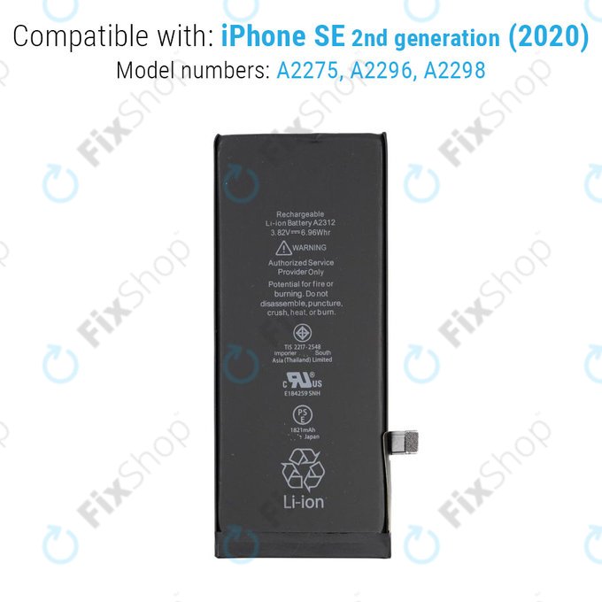 Baterie pro iPhone SE (2nd Gen 2020), 1821mAh