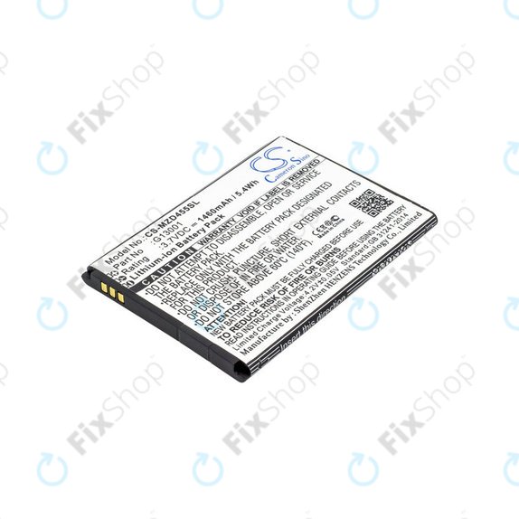 Baterie pro Navon Mizu D455, 1460mAh, Li-Ion, 3.7V, G13001, HQ